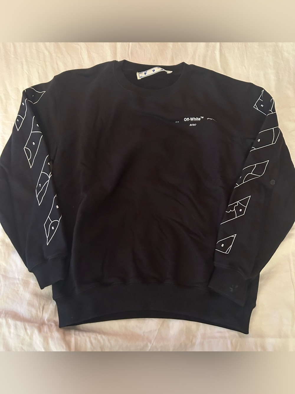 Off-White Black Crewneck Sweatshirt